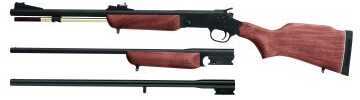 Rossi Matched Set 12 Gauge/243 Winchester/50 Caliber 28"/23" Barrel Single Shot Walnut Break Open Rifle S1224350M
